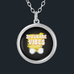 Back To School 2nd Grade Vibes Shirt First Day Kid Silver Plated Necklace<br><div class="desc">Back To School 2nd Grade Vibes Shirt First Day Teacher Kids
2nd, grade, shirt, gift, ideas, back to school, 2021, first day of school, gift idea, 2nd grade, student, teacher, second grade, school second grade,  2nd grade teacher, student, teaching, 2nd grade squad, kids, gifts</div>