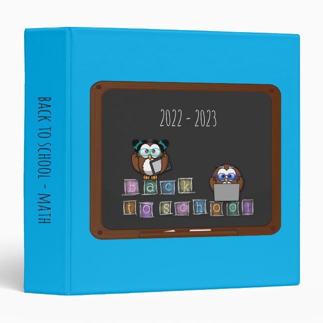 back to school - 3 ring binder (Front/Spine)