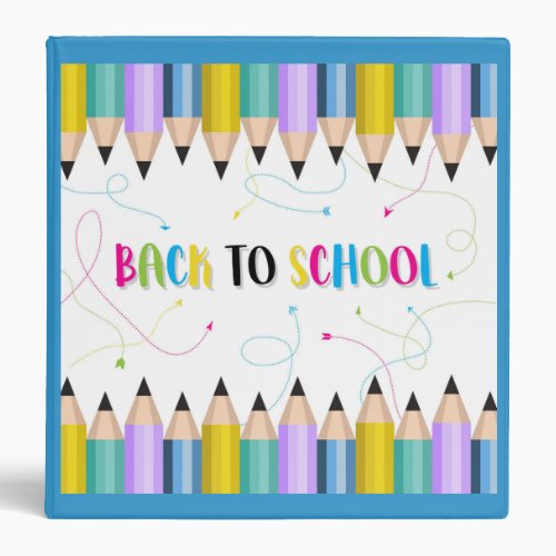 Back To School 3 Ring Binder