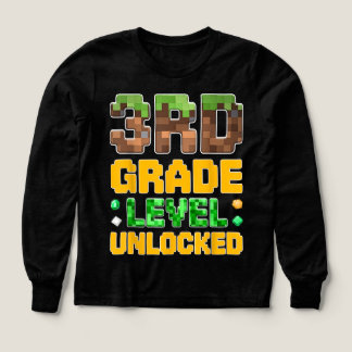 Back to School 3rd Grade Boys Gamer  Tri-Blend Shirts