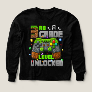 Back to School 3rd Grade Boys Gamer  Tri-Blend Shirts