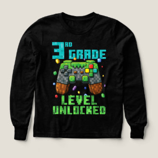 Back to School 3rd Grade Boys Gamer  Tri-Blend Shirts