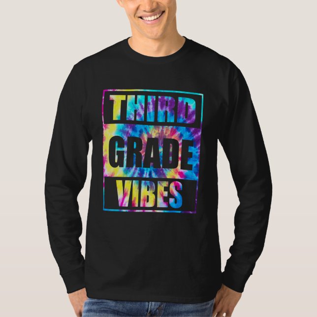 Back To School 3rd Grade Vibes First Day Teacher K T-Shirt (Front)