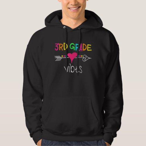 Back To School 3rd Grade Vibes Squad Team First Da Hoodie