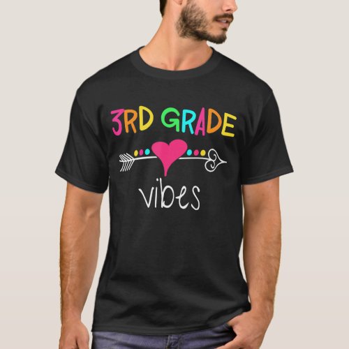 Back To School 3rd Grade Vibes Squad Team First Da T_Shirt