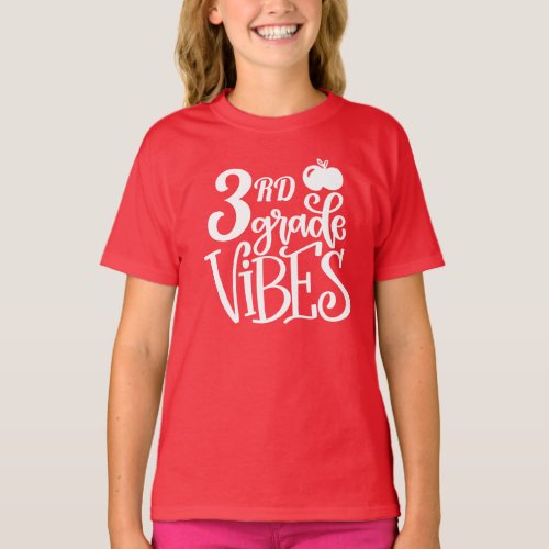 Back to School 3rd Grade Vibes T_Shirt