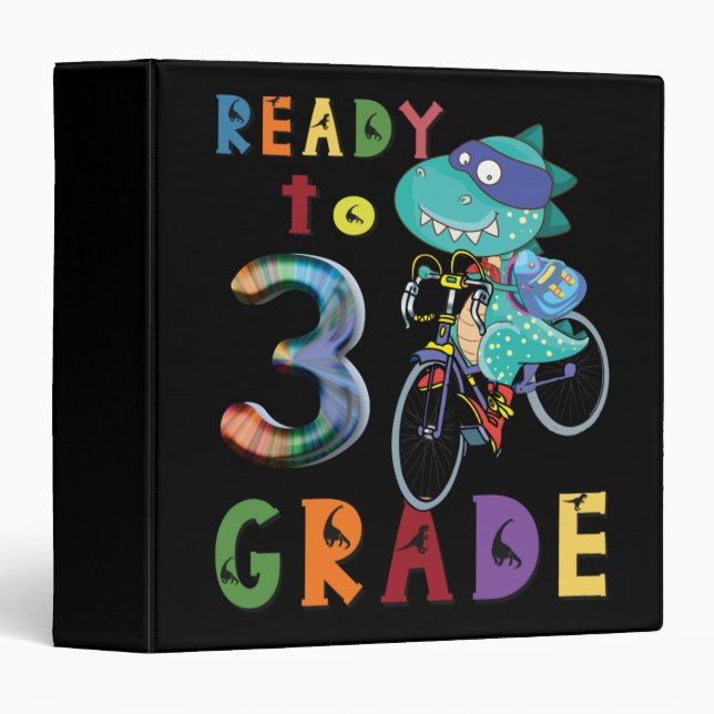 Back To School, 3Th Grade 3 Ring Binder (Front/Spine)