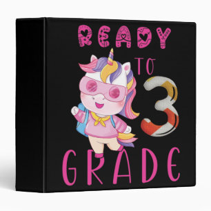 Back To School, 3Th Grade 3 Ring Binder