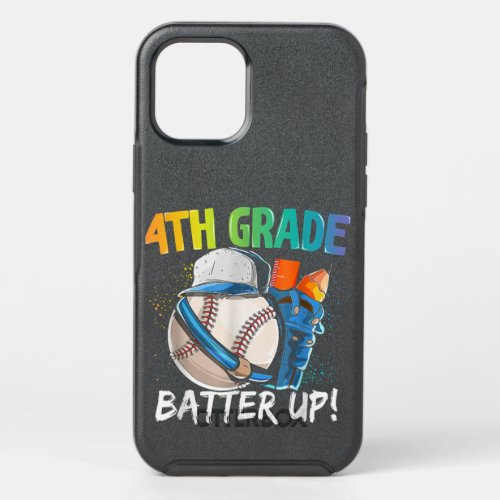 Back To School 4th Grade Batter Up Baseball First  OtterBox Symmetry iPhone 12 Pro Case