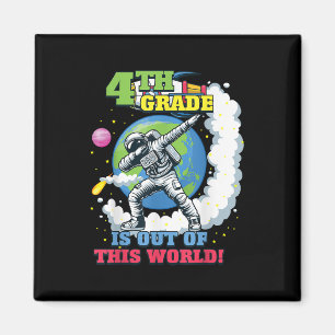 Back to School 4th Grade Space Out of this World Magnet