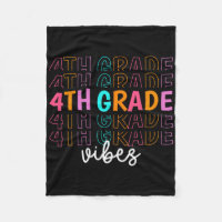 Back To School 4th Grade Vibes Retro Teacher Stude