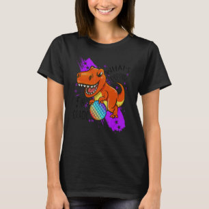 Back To School 5th Grade Dinosaur Pop It Fidget T-Shirt