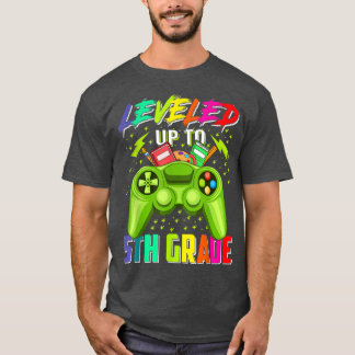 Back To School 5th Grade Gamer Leveled Up To Fifth T-Shirt