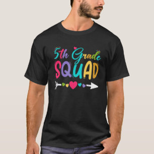 Back To School 5th Grade Squad Fifth Grade Teacher T-Shirt