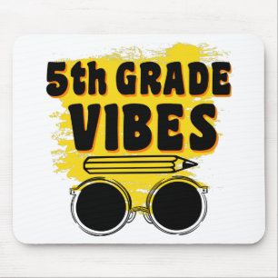 Back To School 5th Grade Vibes Shirt First Day Kid Mouse Pad