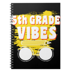 Back To School 5th Grade Vibes Shirt First Day Kid Notebook