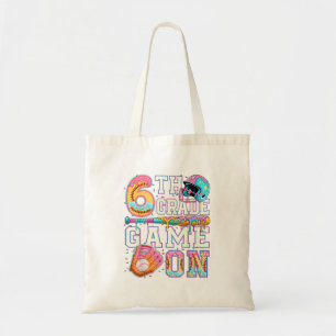 Back To School 6th Grade Baseball Let's Play Men Tote Bag