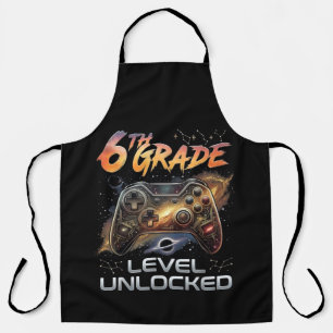 Back to School 6th Grade Boys First Day School Apron