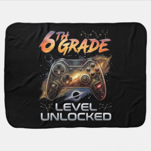 Back to School 6th Grade Boys First Day School Baby Blanket