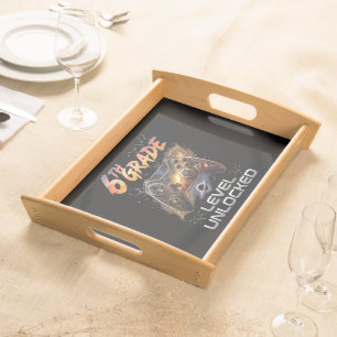 Back to School 6th Grade Boys First Day School Serving Tray