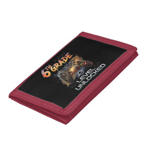 Back to School 6th Grade Boys First Day School Tri-fold Wallet