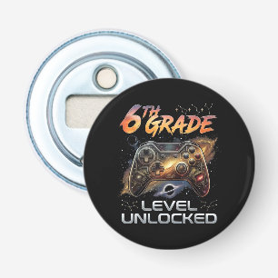 Back to School 6th Grade Gamer First Day School Bottle Opener