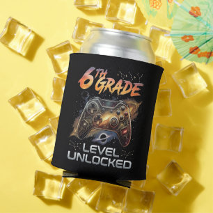Back to School 6th Grade Gamer First Day School Can Cooler