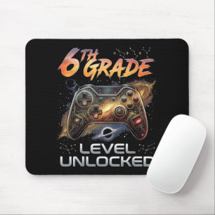 Back to School 6th Grade Gamer First Day School Mouse Pad
