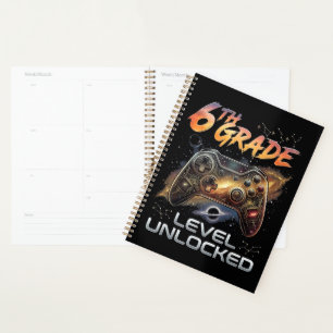 Back to School 6th Grade Gamer First Day School Planner