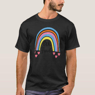 Back To School 6th Grade Rainbow For Boys Girls Ki T-Shirt