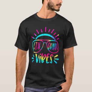 Back To School 6th Grade Vibes Squad Tie Dye Teach T-Shirt