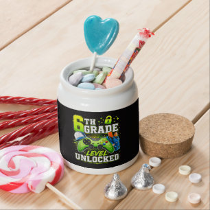 Back to School 6th Sixth Grade Level Unlocked Candy Jar