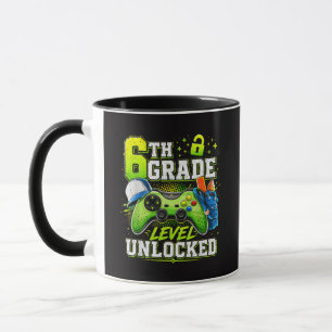 Back to School 6th Sixth Grade Level Unlocked Mug