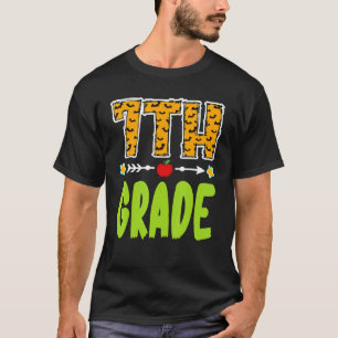 Back To School 7th Grade And Bat Halloween For Boy T-Shirt