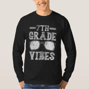 Back To School 7th Grade Vibes First Day Teacher T-Shirt