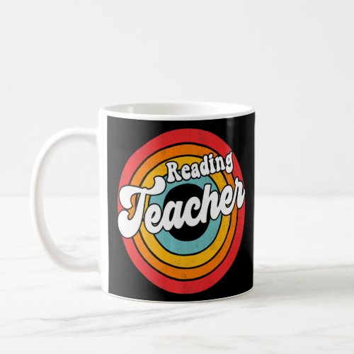 Back To School 80s Teacher Retro Vintage Reading  Coffee Mug