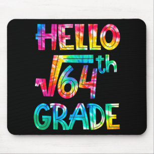 Back to school 8th Grade Square Root of 64 math ki Mouse Pad