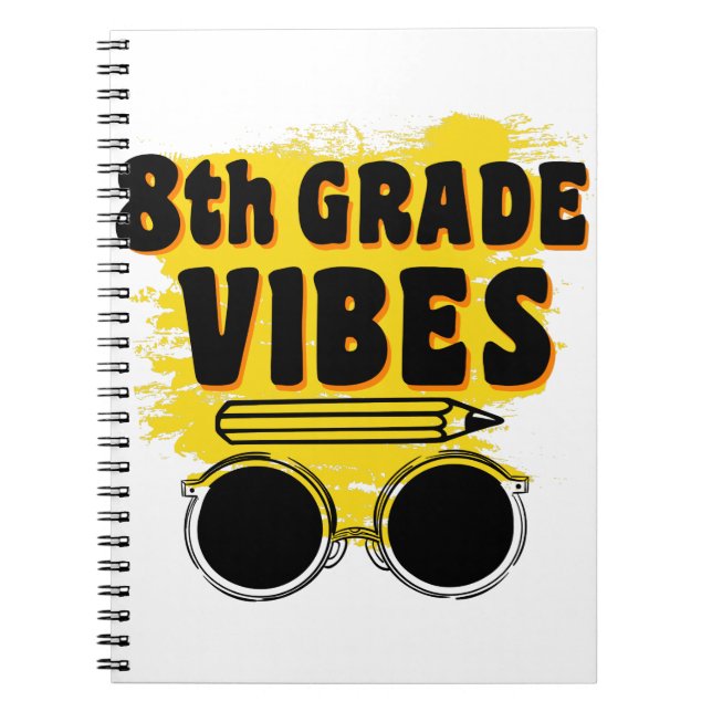 Back To School 8th Grade Vibes Shirt First Day Kid Notebook (Front)