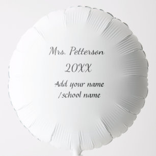 Back to school add teacher name year school name balloon