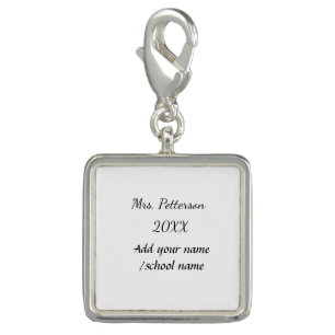 Back to school add teacher name year school name  charm