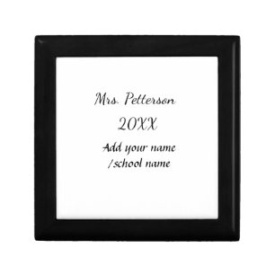 Back to school add teacher name year school name gift box