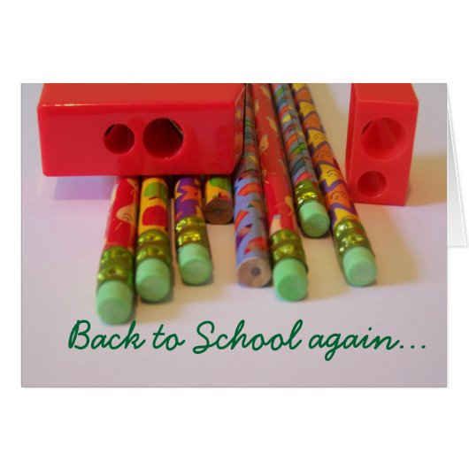 Back to School again... Cards (Front Horizontal)