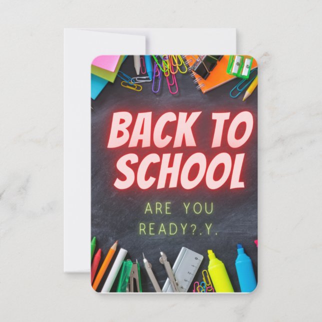 back to school announcement (Front)
