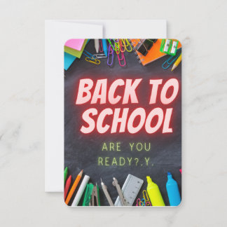 back to school announcement