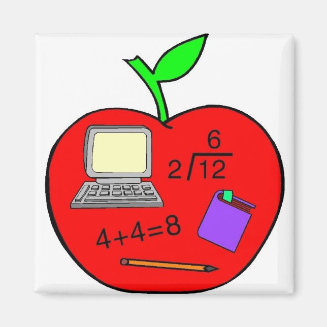 Back To School Apple Magnet (Front)