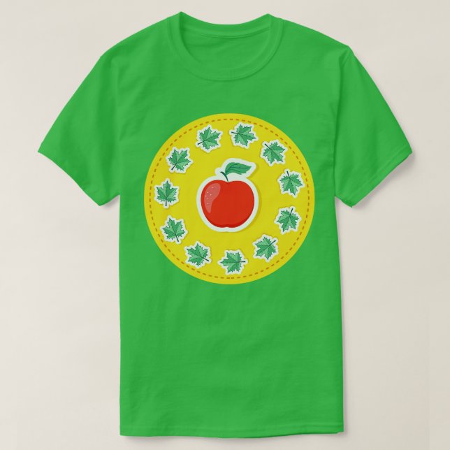 Back to School Apple T-Shirt (Design Front)