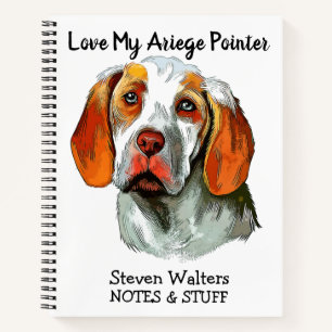 Back to school Ariege Pointer notebook