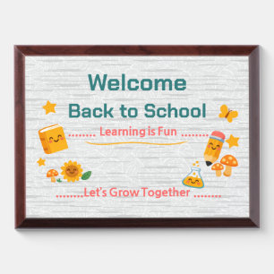 Back to School Award Plaque   Classroom Decor