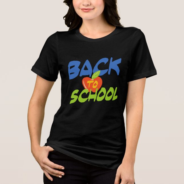 Back to School Babe | Fall 2025  Tri-Blend Shirt (Front)