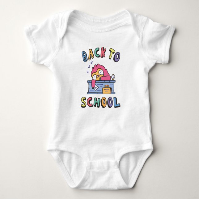 Back to school baby bodysuit (Front)